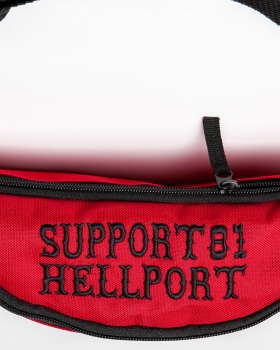 Belt Bag: FTW & SUPPORT 81 | Black - Red